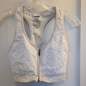 Avia White Leopard Sports Bra XXL